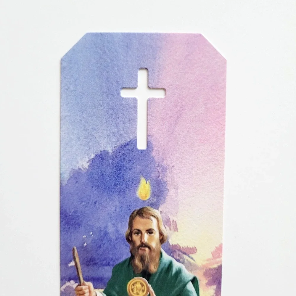 Prayer to Saint Jude Bookmark, plastic cutout cross, St. Jude Shrine, SJS0324-PF